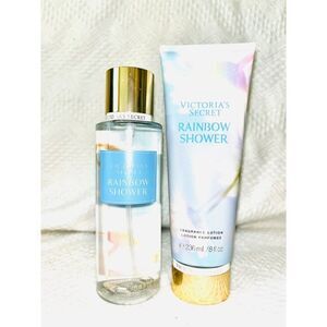 Rainbow Shower Victoria‎ Secret 2 Piece Set NEW